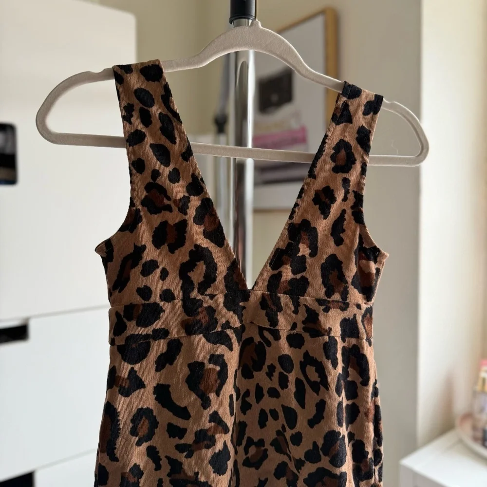 Shein Kids Leopard Print Sleeveless Dress